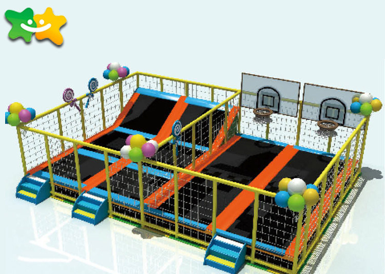 Playground Indoor Trampoline Equipment Sponge Pit Dodgeball Jumping Fitness