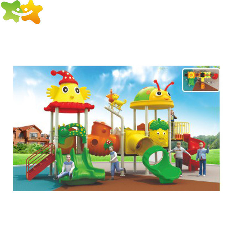 Durable Plastic Playhouse With Slide / Plastic Playsets For Outside