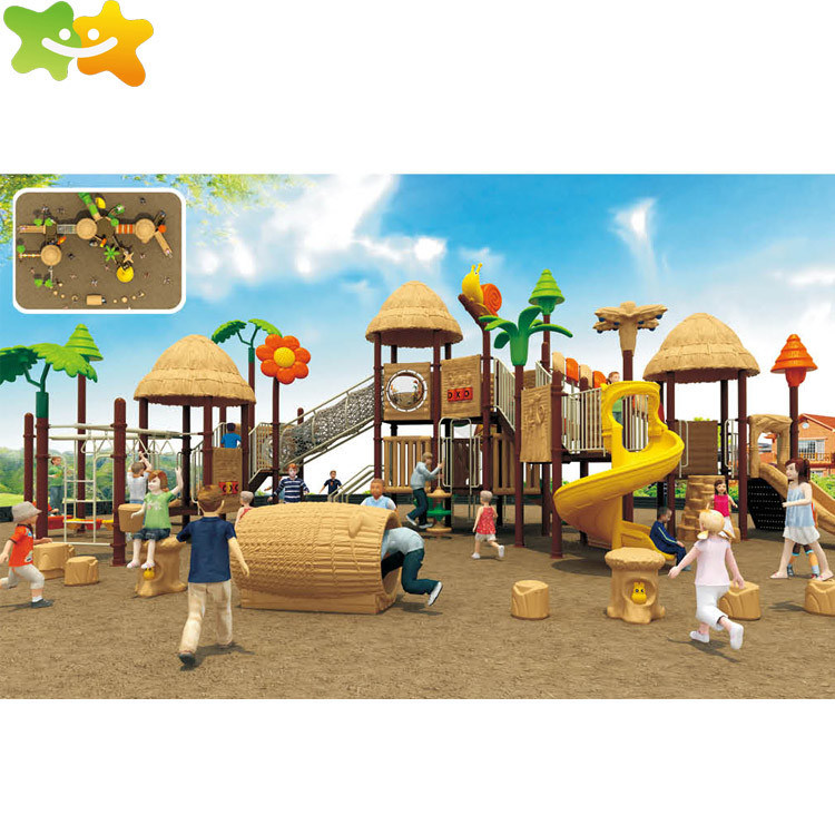 Residential Park Toddler Outdoor Playground Equipment Plastic Slide