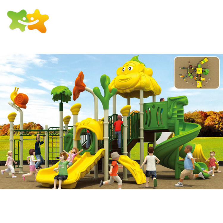 Residential Park Toddler Outdoor Playground Equipment Plastic Slide