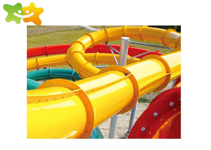 plastic pool with a slide