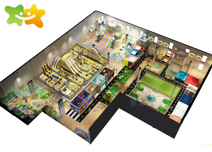large Playground Business Plan Commercial Kids Indoor Playground