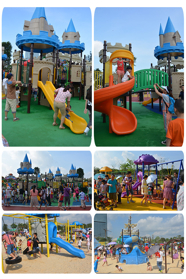 Residential Park Toddler Outdoor Playground Equipment Plastic Slide