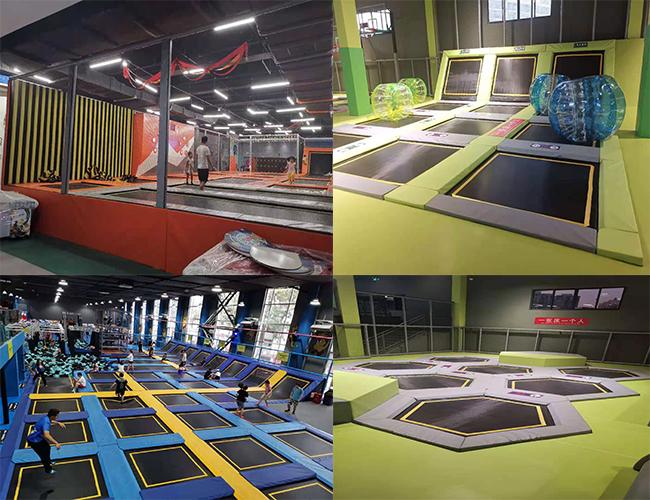 Waterproof Commercial Trampoline Park Equipment Multiusage For Unisex