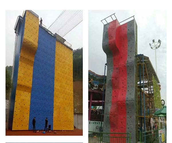 ODM Playground Equipment Rock Climbing Wall , Fiberglass Climbing Wall