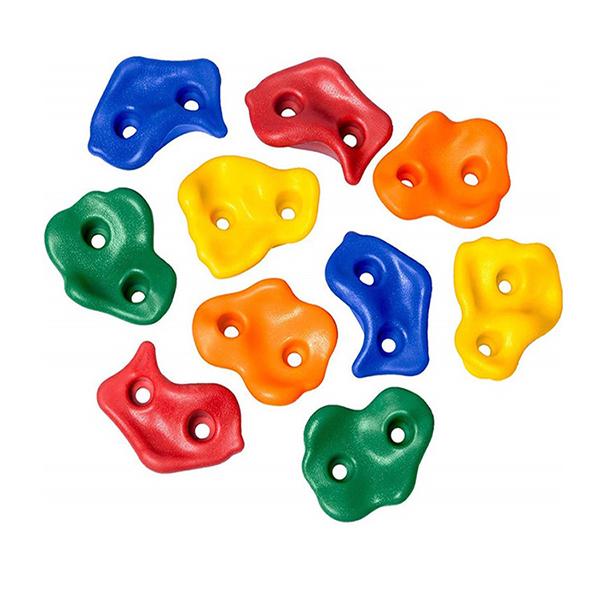 Fireproof Polyester Resin Climbing Holds Different Size Different Style