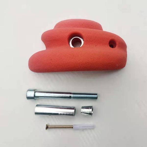 Yellow Red CE Fiberglass Rock Climbing Holds For Professional Climbing