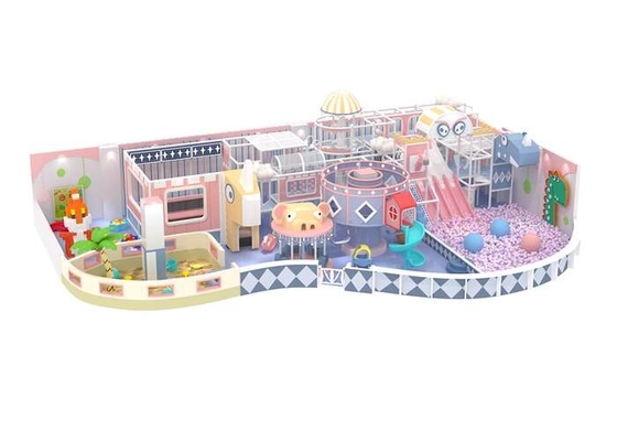 Commercial Kids Fun Playground Indoor Soft Play Equipment With High Slide