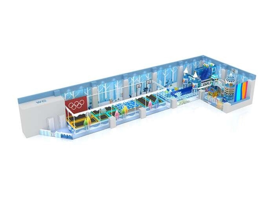 Ice Themed Indoor Commercial Play Equipment Custom Kids Playground For Play Center