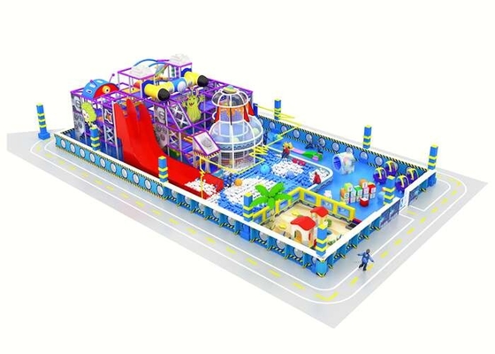 Attractive Custom Kids Indoor Playground Equipment With Ball Pool Magic Slide