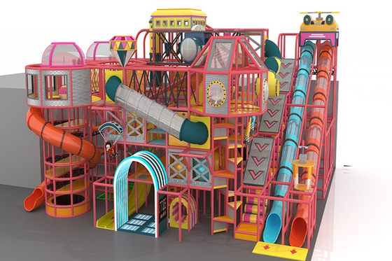 Giant Slides Kids Indoor Playground Equipment Fireresistant 8m Hight