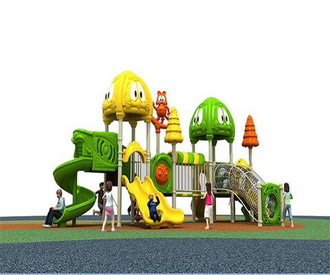 Alien Themed Kids Plastic Playground Equipment Static Resistant Skid Resistant