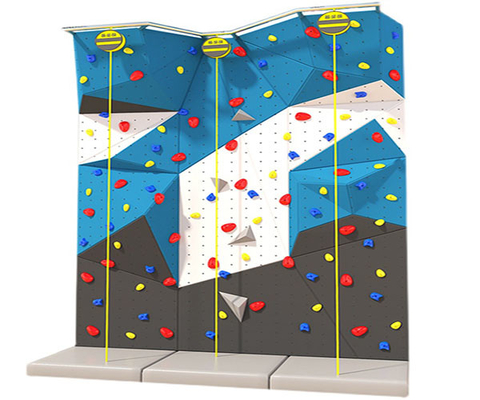 Indoor Climbing Wall For Adults Reinforced Fiberglass Material