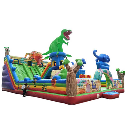 Custom Themed Kids Inflatable Bouncer Waterproof Multi Obstacles