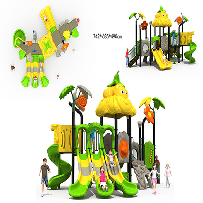 Jungle Kids Plastic Playground Equipment LLDPE Material For Kindergarten
