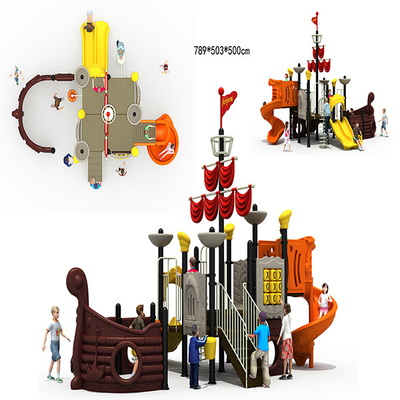 Fadeproof Kids Playground Slide 789cm X 503cm X 500cm Ship Themed