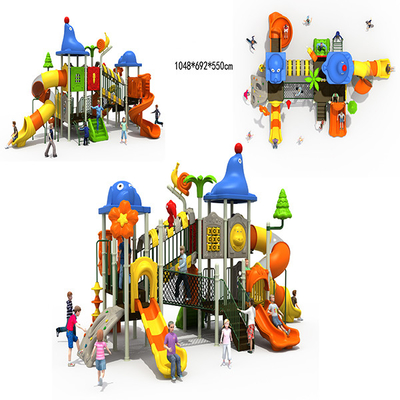 Residential Kids Playground Slide 1048cm Antistatic Anticrack