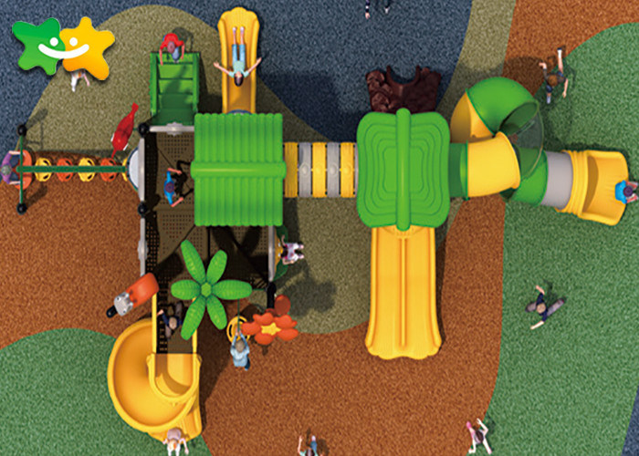 Robust Plastic Outdoor Slide Playset , Fiberglass Playground Slide