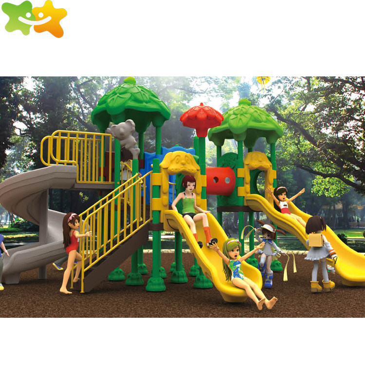 Safe And Durable Plastic Playground Equipment Outdoor Kids Backyard Slide