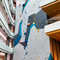 Mixed Color Fiberglass Rope Adult Climbing Wall For Shopping Mall
