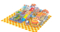 Large Soft Play Indoor Playground Equipment 500m2 PVC Material