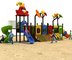 Residential Kids Plastic Playground Equipment Antistatic Antiskid Crackproof