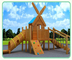 Adventure Childrens Wooden Outdoor Play Equipment Staticproof Skidproof