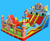 PVC Kids Inflatable Bouncer With Ball Pit And Slide Fire Resistance