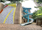Fiberglass Indoor Playground Climbing Wall Artificial With Auto Belay System