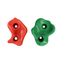 Fireproof Polyester Resin Climbing Holds Different Size Different Style