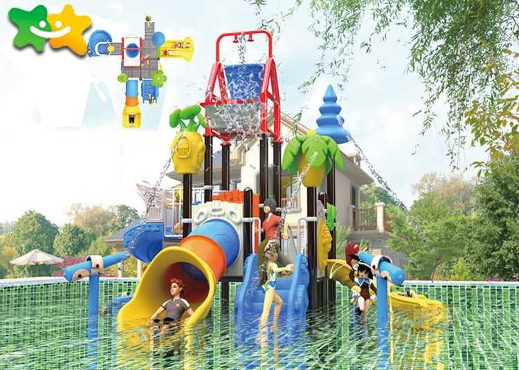 Fun Colorful Children'S Outdoor Water Slides Eco Friendly For Community