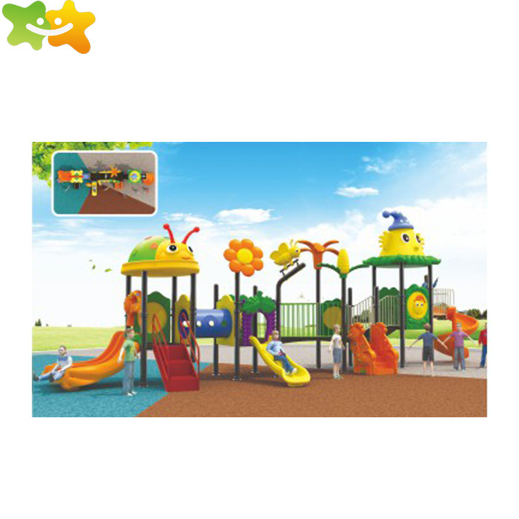 Durable Plastic Playhouse With Slide / Plastic Playsets